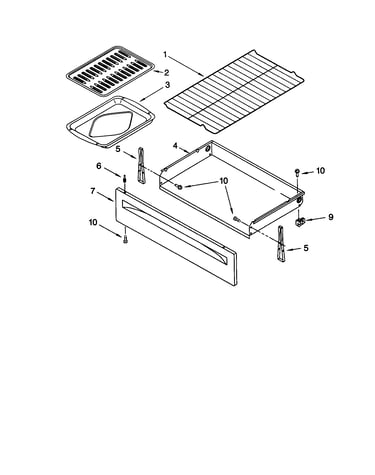 Drawer and broiler