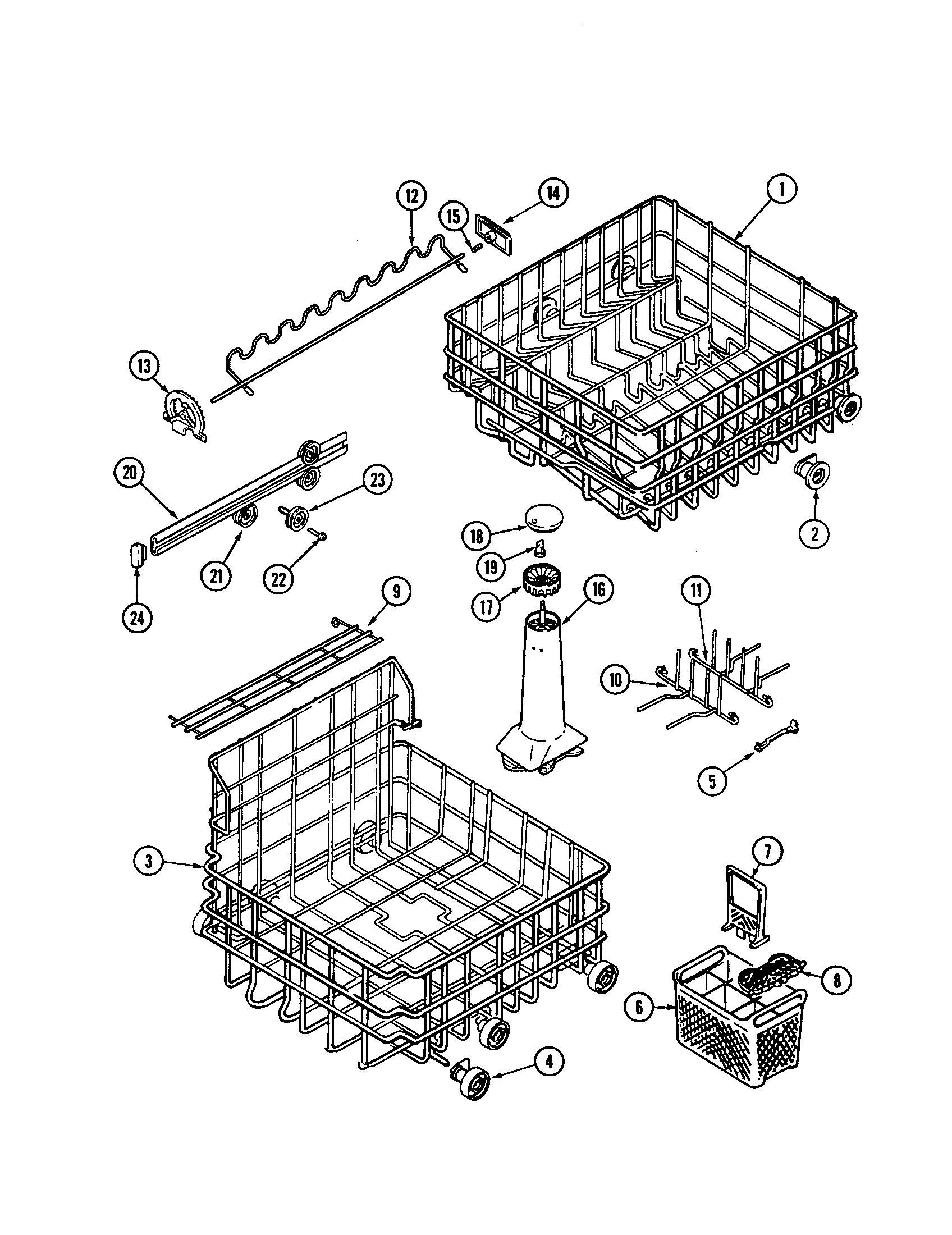 Track and rack assembly