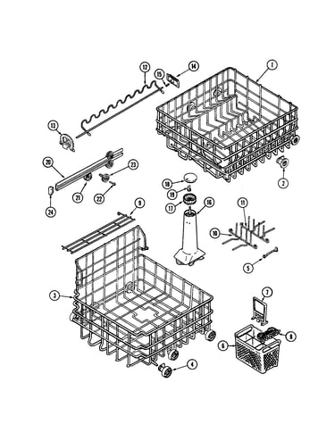 Track and rack assembly
