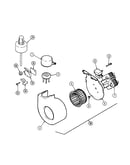Blower, float and water level switch