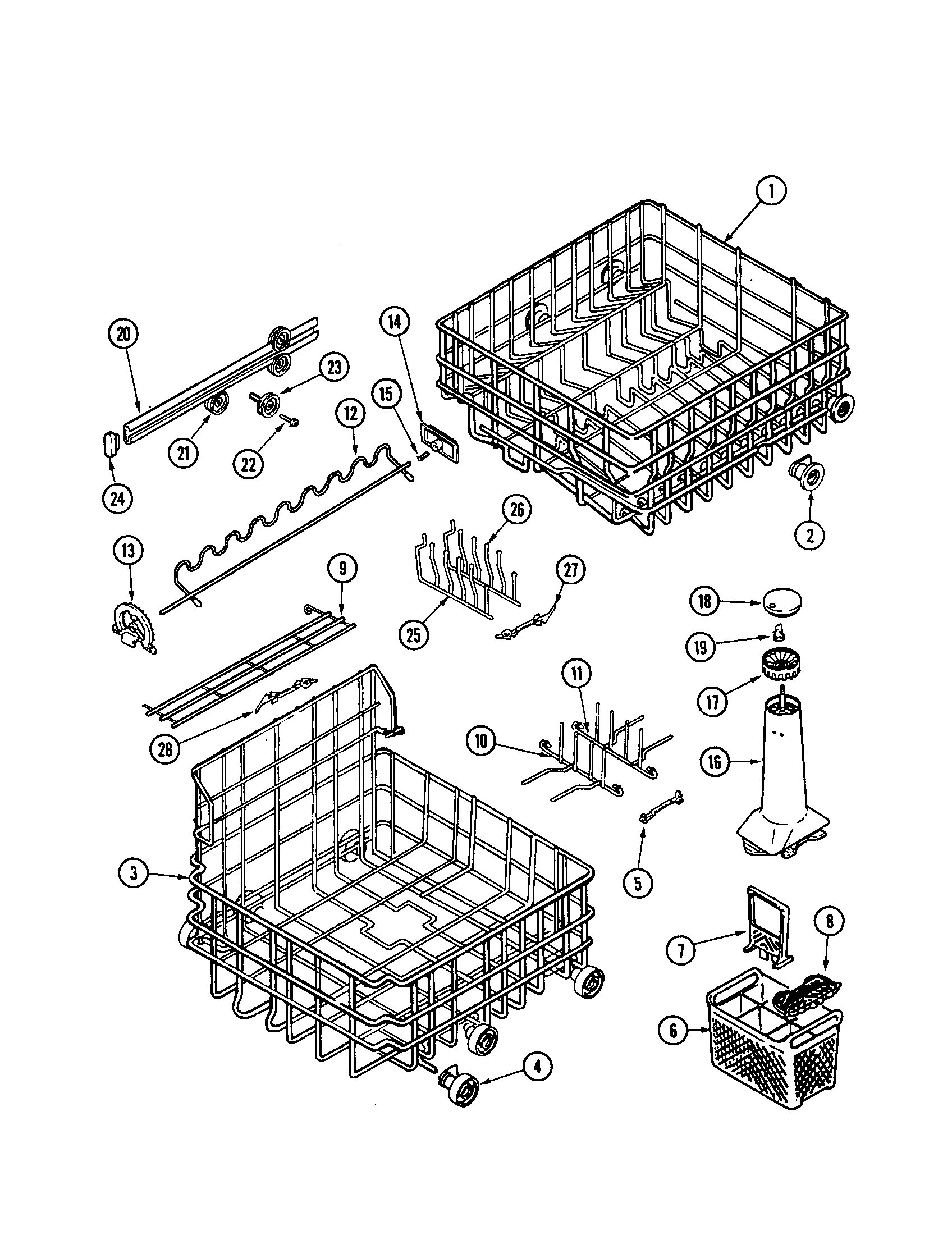 Track and rack assembly