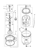 Agitator, basket and tub