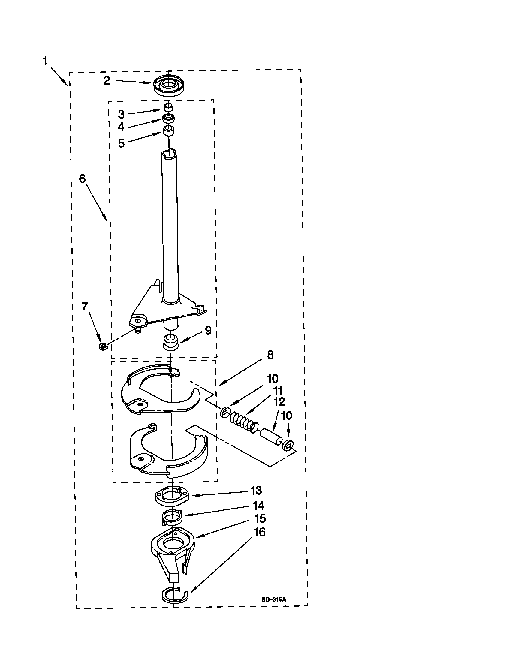 Brake and drive tube