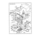 Sharp R-318BK oven and cabinet diagram