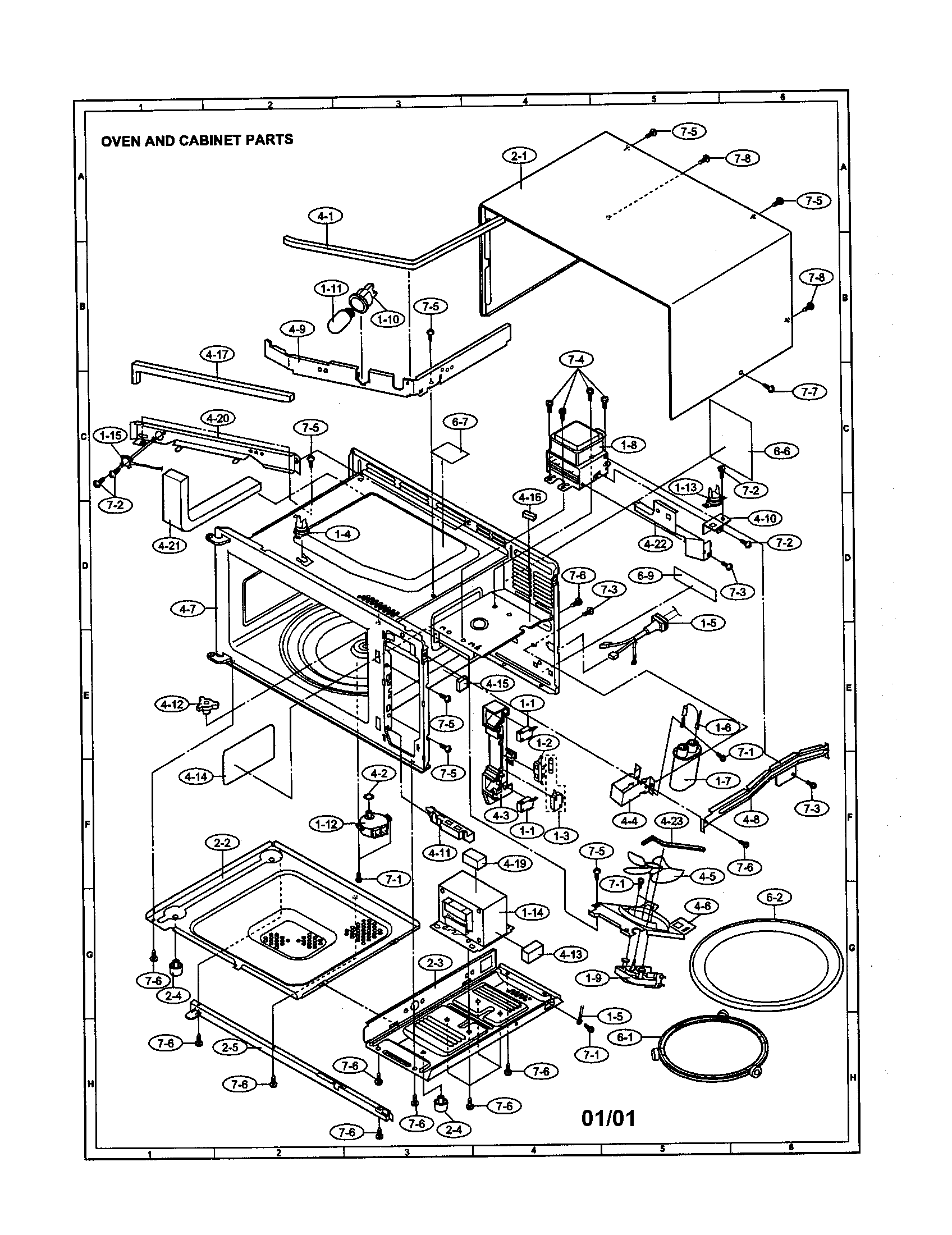 Oven and cabinet