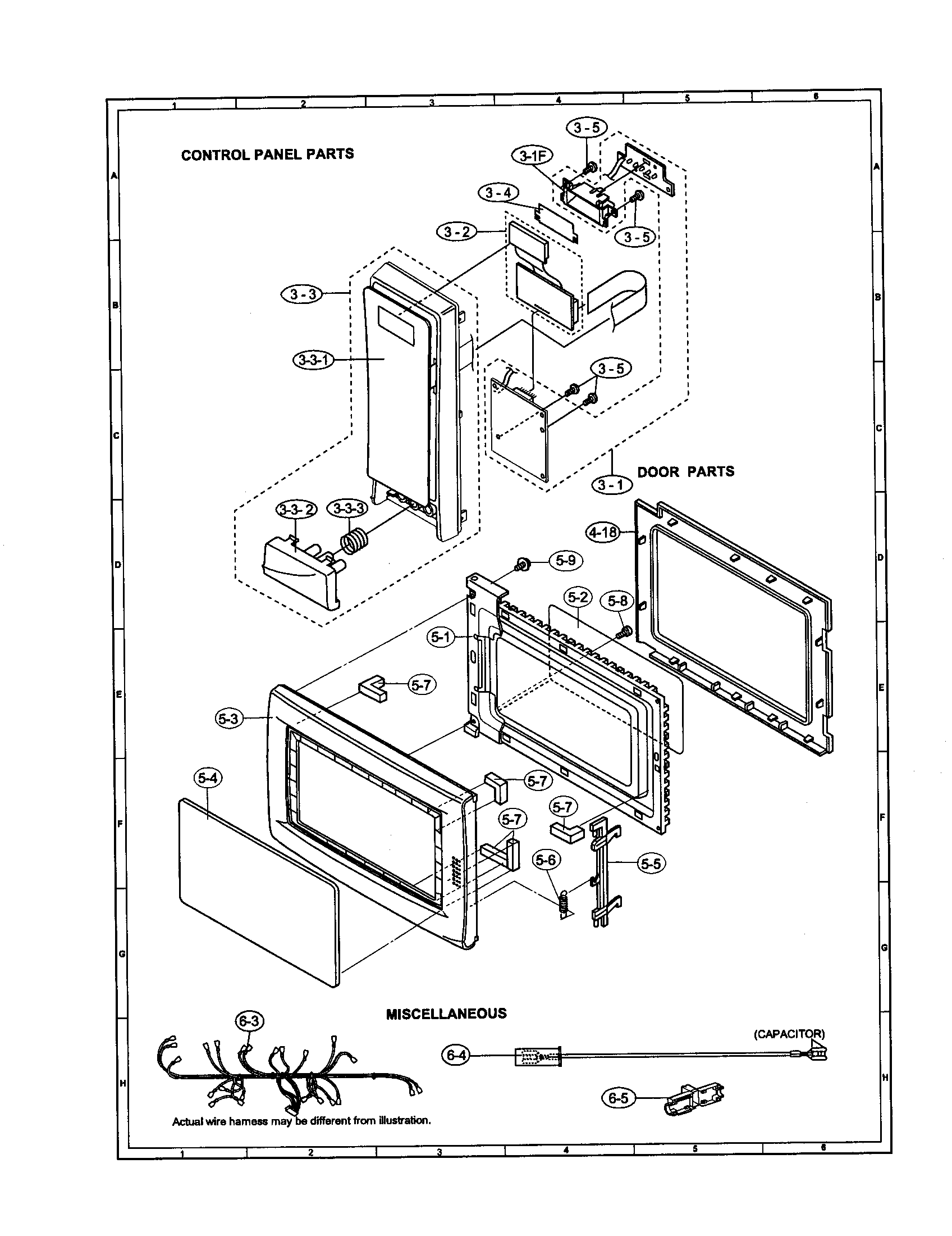Control panel/door/miscellaneous