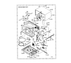 Sharp R-308DW oven and cabinet diagram