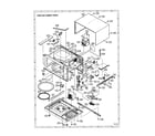 Sharp R-305DW oven and cabinet diagram
