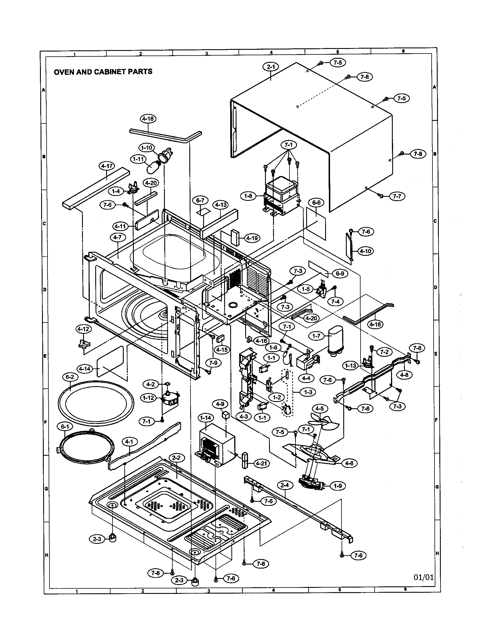 Oven and cabinet