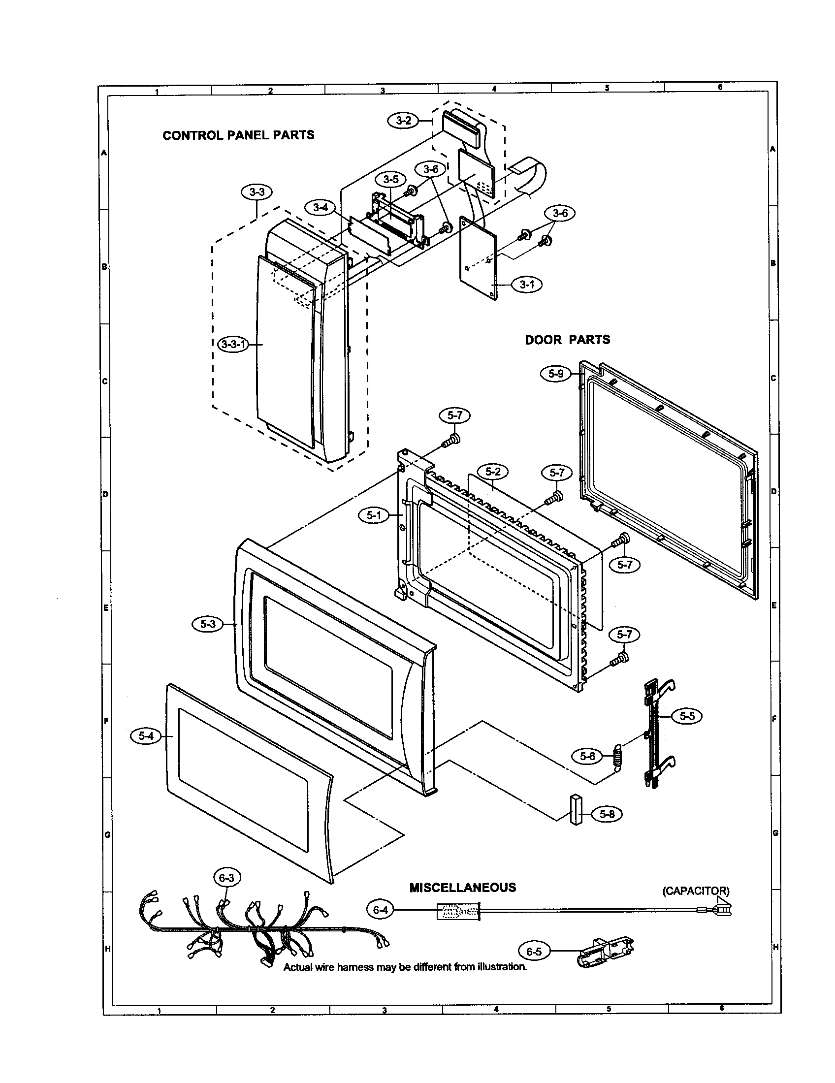 Control panel/door/miscellaneous