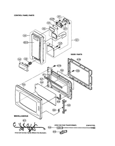 Control panel/door/miscellaneous
