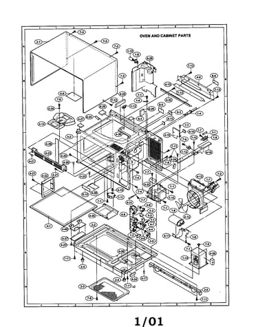 Oven and cabinet