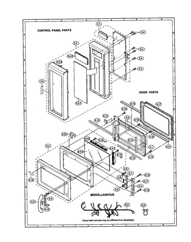 Control panel/door/miscellaneous