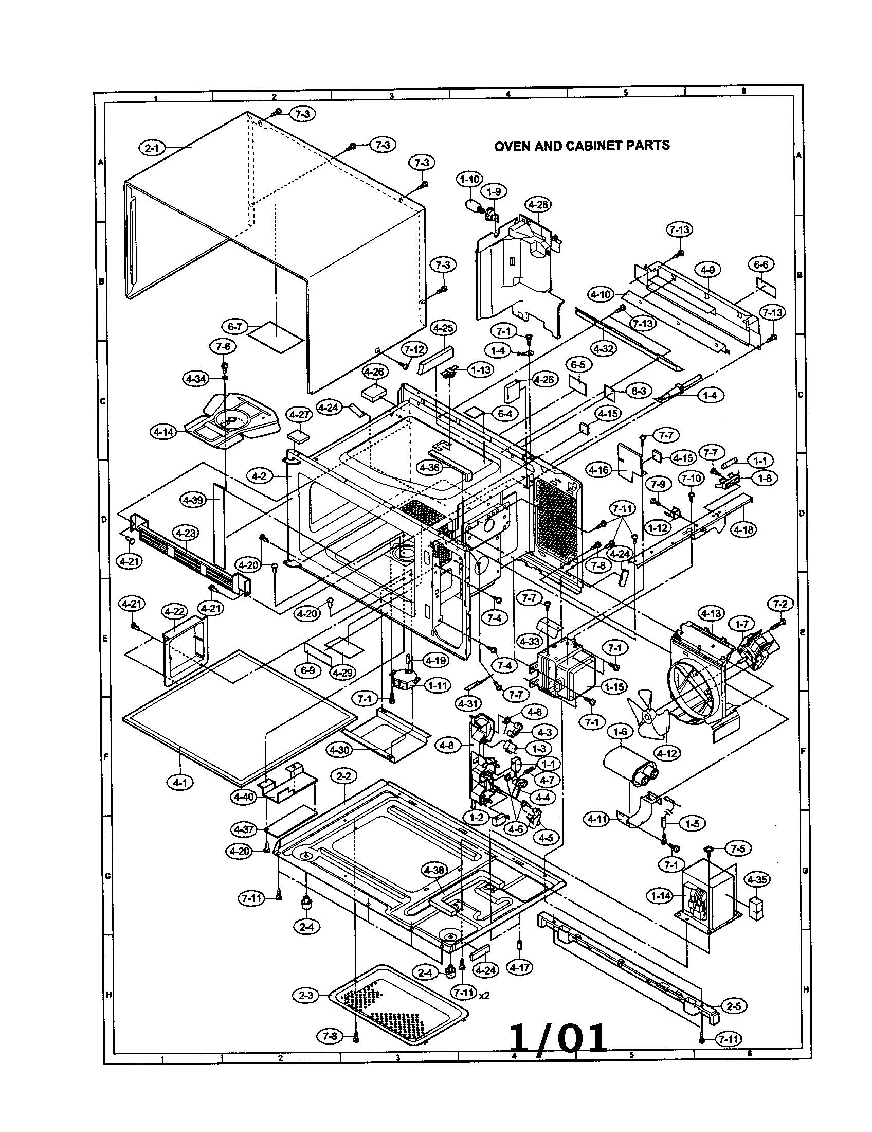 Oven and cabinet
