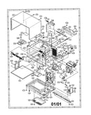 Oven and cabinet
