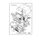 Sharp R-520DW oven and cabinet diagram