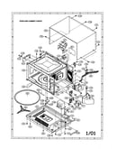 Oven and cabinet