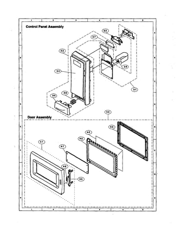 Control panel/door