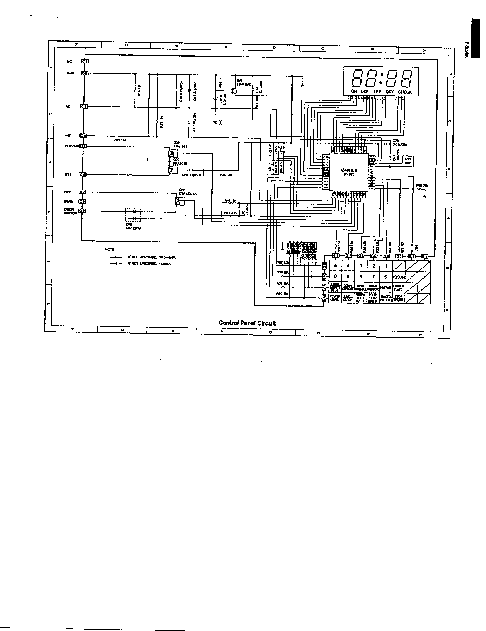 Control panel circuit