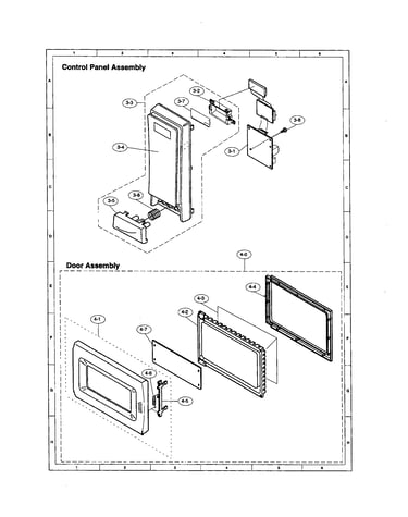 Control panel/door