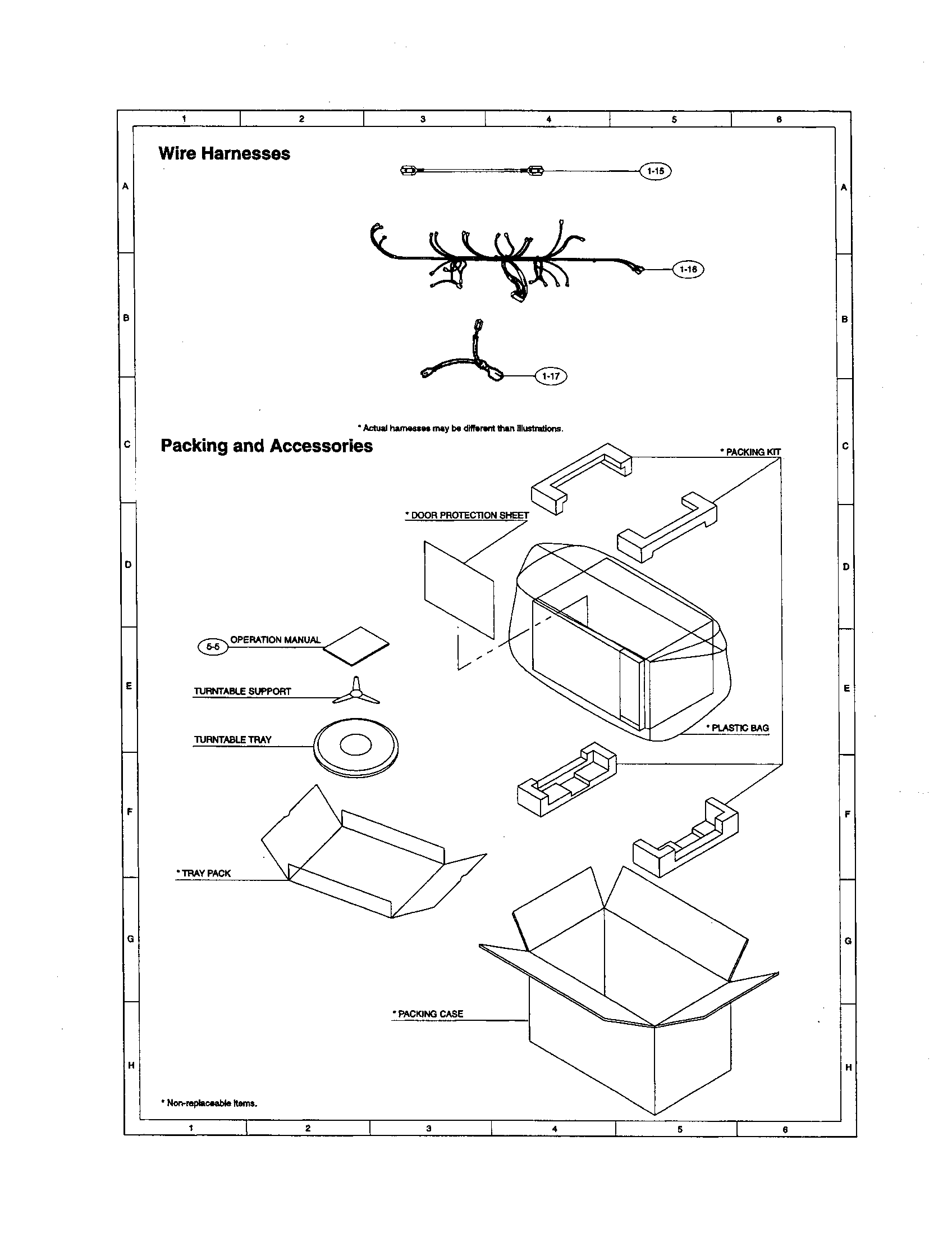 Wire harness/packing/accessories