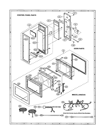 Control panel/door/miscellaneous