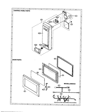 Control panel/door/miscellaneous