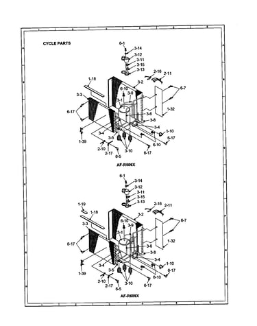 Cycle parts (af-r509x/af-r609x)