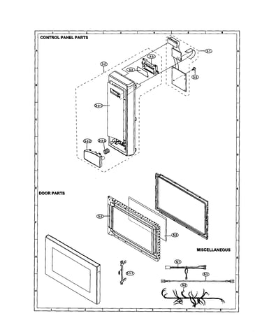 Control panel/door/miscellaneous