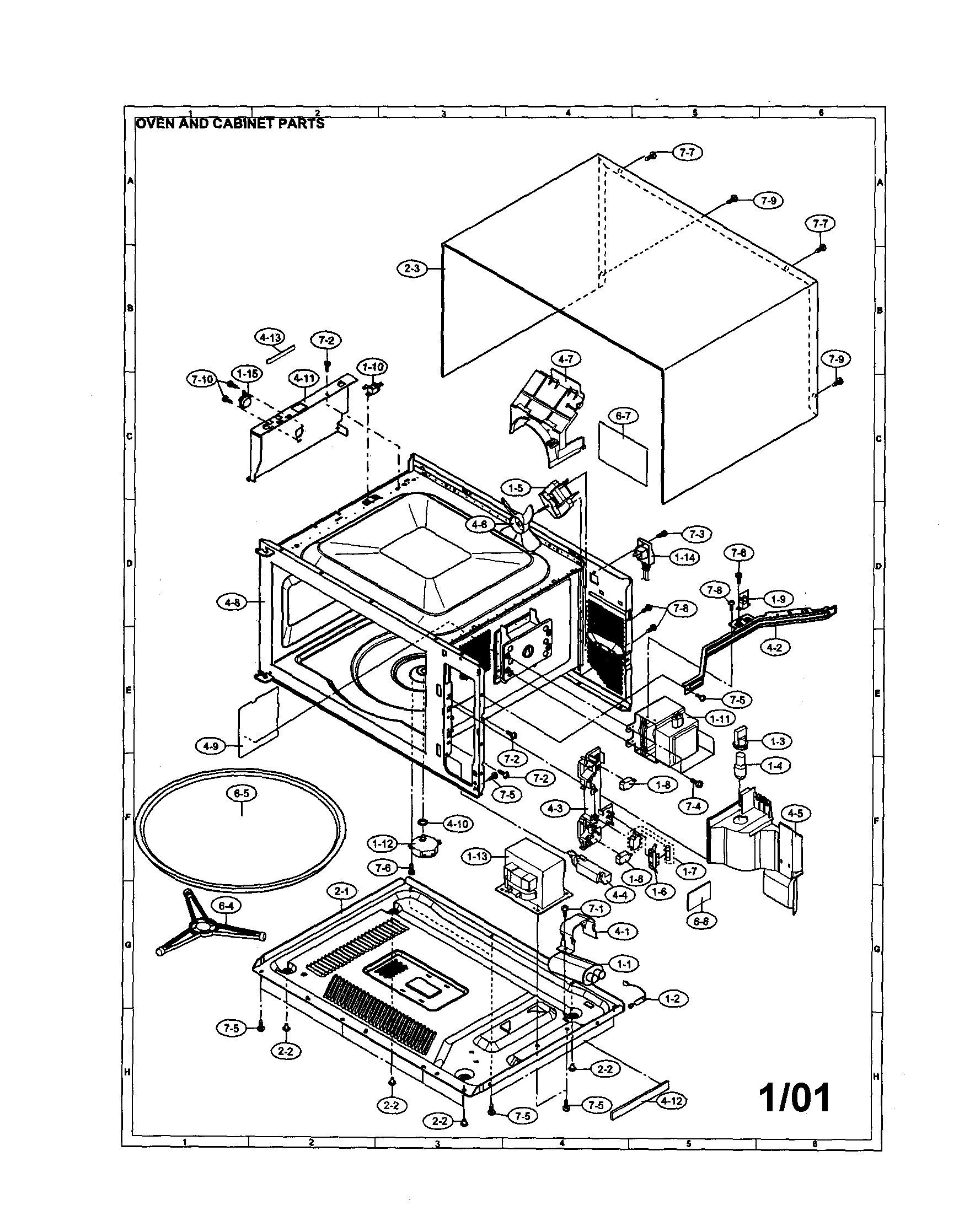 Oven and cabinet