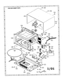 Oven and cabinet