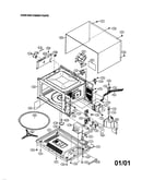 Oven and cabinet