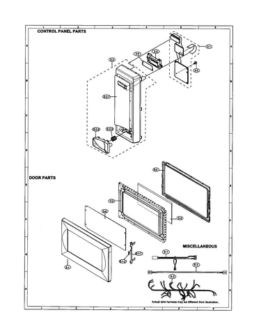 Control panel/door/miscellaneous