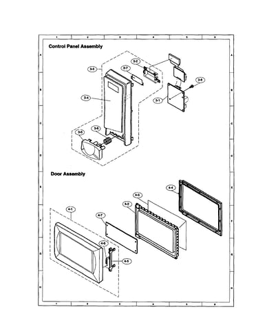 Control panel/door