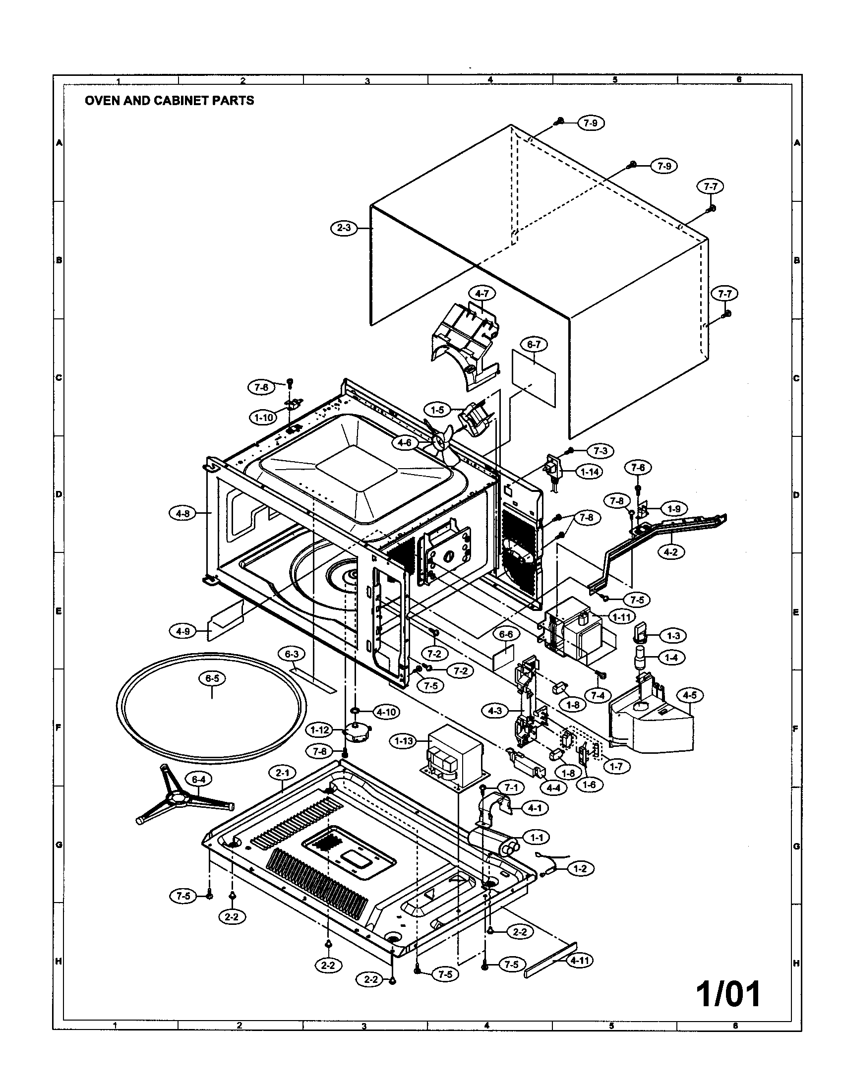 Oven and cabinet