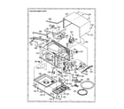 Sharp R-390AK oven and cabinet diagram