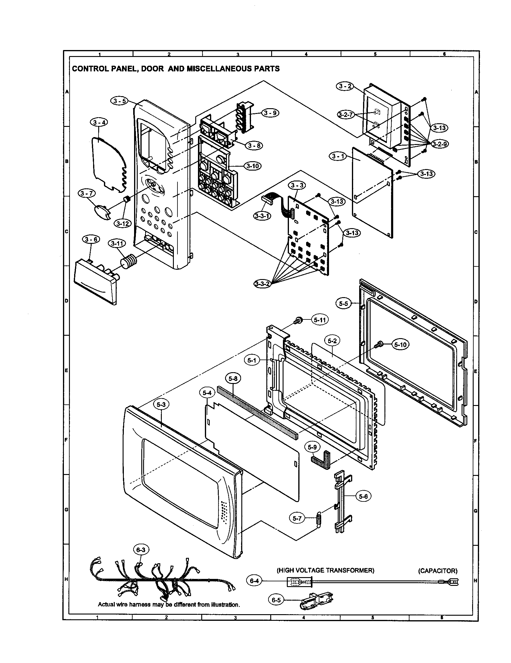 Control panel/door/miscellaneous