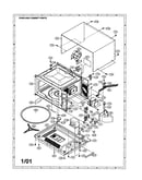 Oven and cabinet