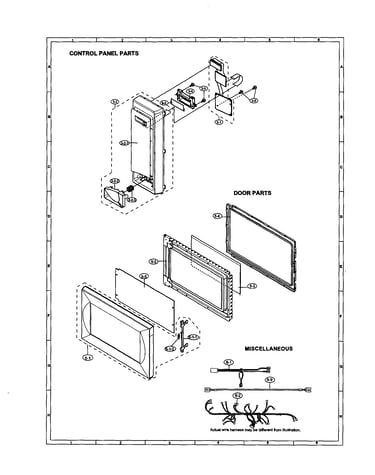 Control panel/door/miscellaneous