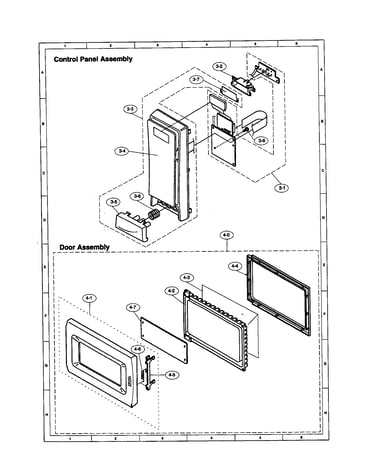 Control panel/door