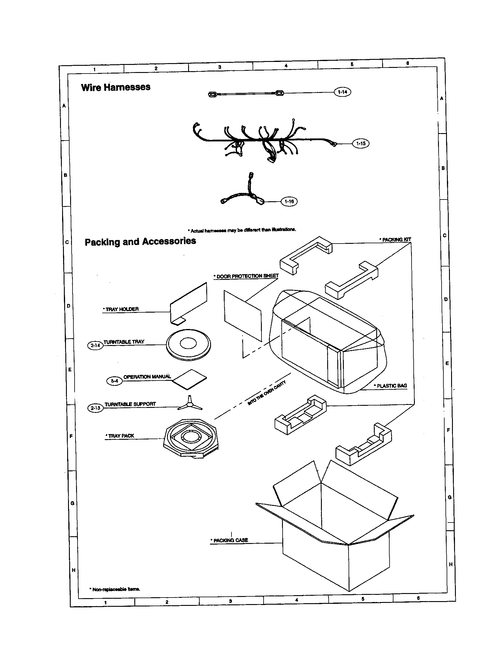 Wire harness/pakcing/accessories