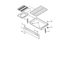 Whirlpool SF377PEGT6 drawer and broiler diagram