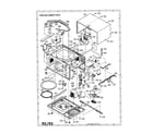 Sharp R-330DW oven and cabinet diagram