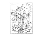 Sharp R-330BW oven and cabinet diagram