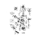 Craftsman 143014504 4-cycle engine diagram