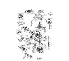 Craftsman 143015004 4-cycle engine diagram