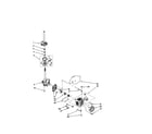 Whirlpool 2DLSQ7533JQ0 brake/clutch/gearcase/motor/pump diagram