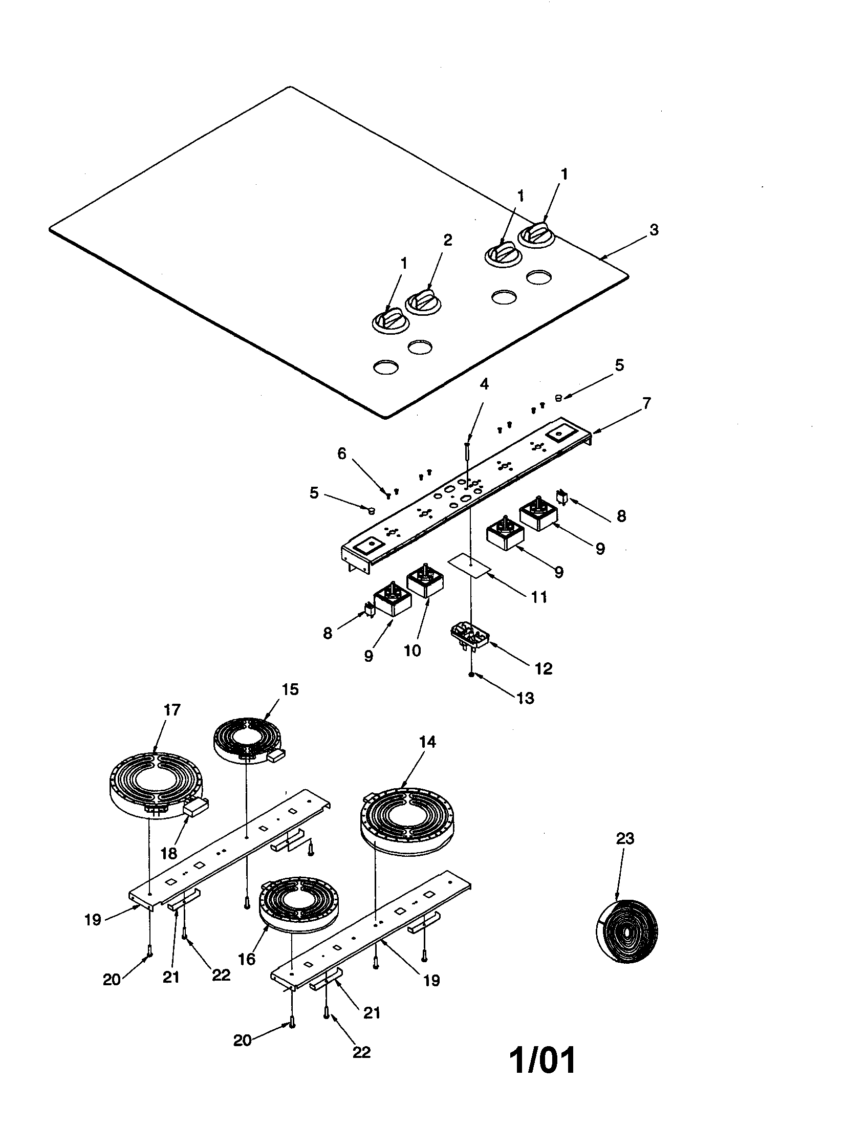 Cooktop assembly