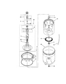 Agitator, basket and tub