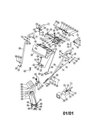 9.0 h.p snow thrower